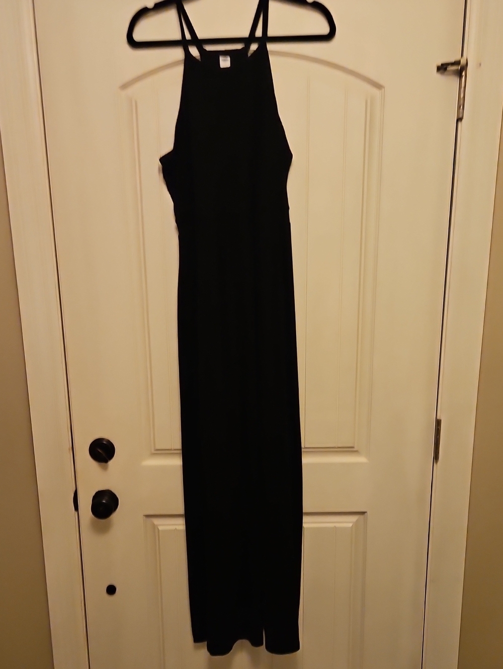 Old Navy Black Halter Maxi Dress